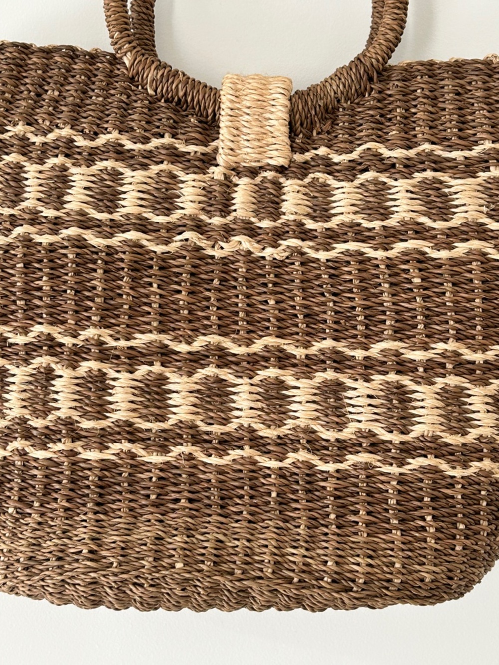 Handmade Woven Raffia & Rattan Bag - Picture 11 of 16